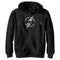 Boy's The Flash Black Official Logo Pull Over Hoodie