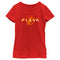Girl's The Flash Animated Yellow Logo T-Shirt