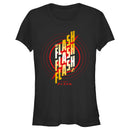 Junior's The Flash Triple Gold Logo T-Shirt