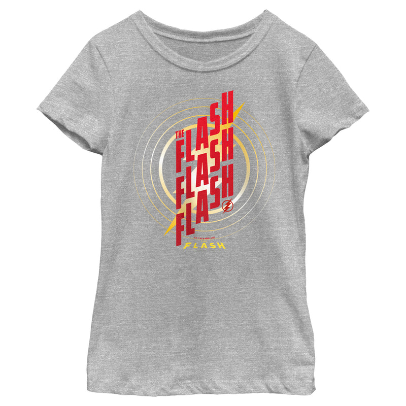 Girl's The Flash Triple Red Logo T-Shirt