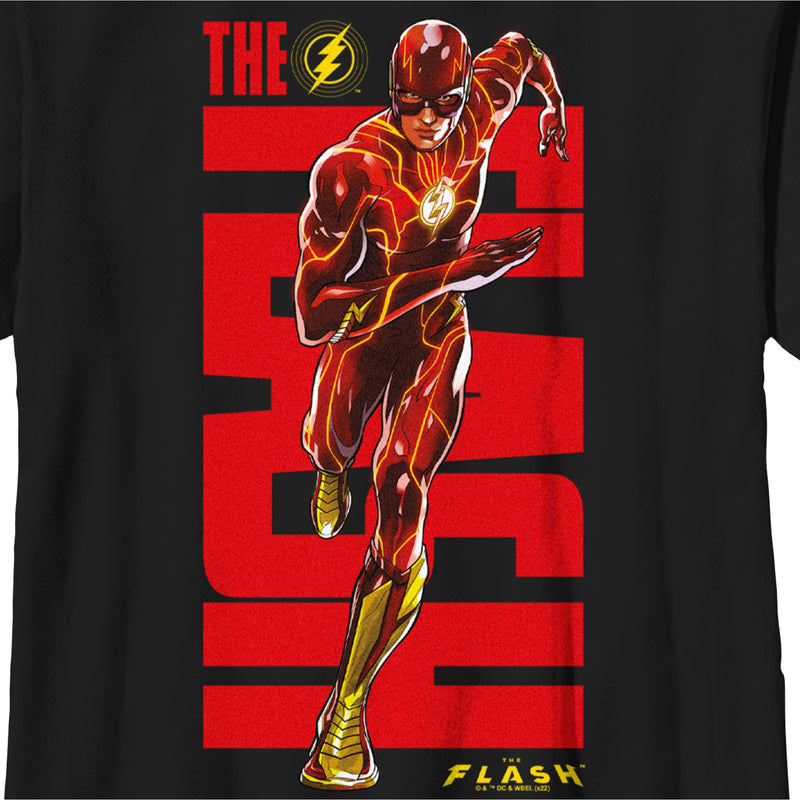 Boy's The Flash Bold Red Logo Superhero T-Shirt