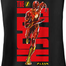 Junior's The Flash Speedster Bold Red Logo Racerback Tank Top