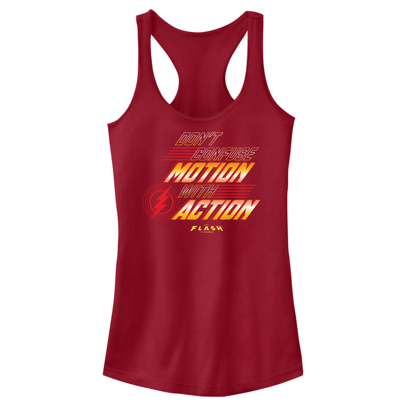 Junior's The Flash Don't Confuse Motion Racerback Tank Top