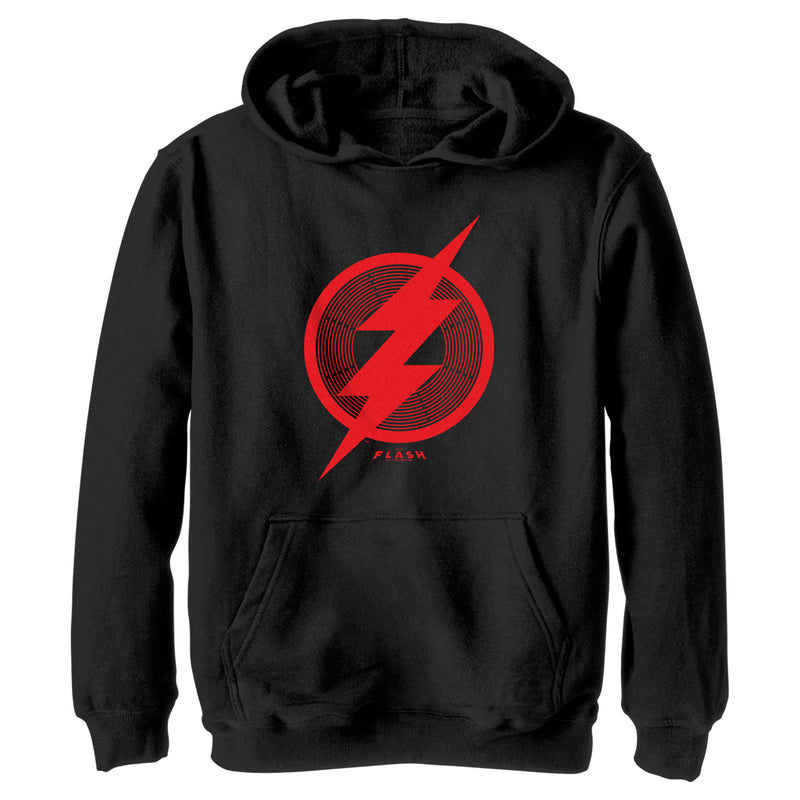 Boy's The Flash Red Lightning Bolt Symbol Pull Over Hoodie