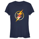Junior's The Flash Gold Lightning Emblem T-Shirt