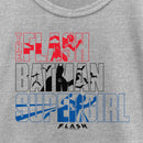 Girl's The Flash Superheroes Silhouettes T-Shirt