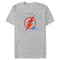 Men's The Flash Saving the Future Red Lightning Bolt T-Shirt