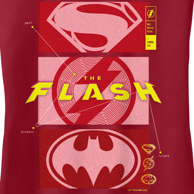 Junior's The Flash Justice Heroes Logo Racerback Tank Top