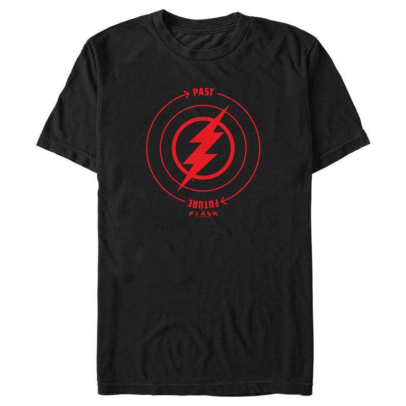 Men's The Flash Time Travel Lightning Bolt T-Shirt