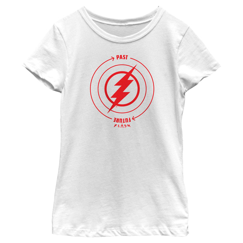 Girl's The Flash Time Travel Lightning Bolt T-Shirt