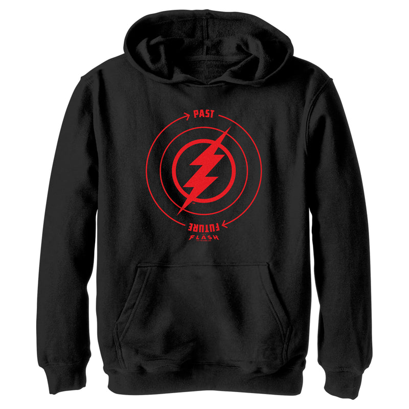 Boy's The Flash Time Travel Lightning Bolt Pull Over Hoodie