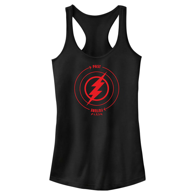 Junior's The Flash Time Travel Lightning Bolt Racerback Tank Top