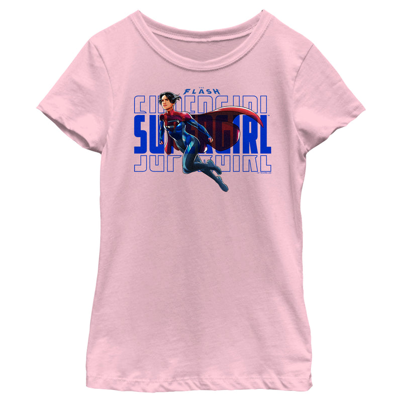 Girl's The Flash Supergirl Sky Flight T-Shirt