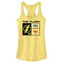 Junior's The Flash Team Members Logo Boxed Racerback Tank Top