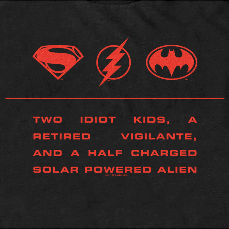 Men's The Flash Two Idiot Kids Quote T-Shirt