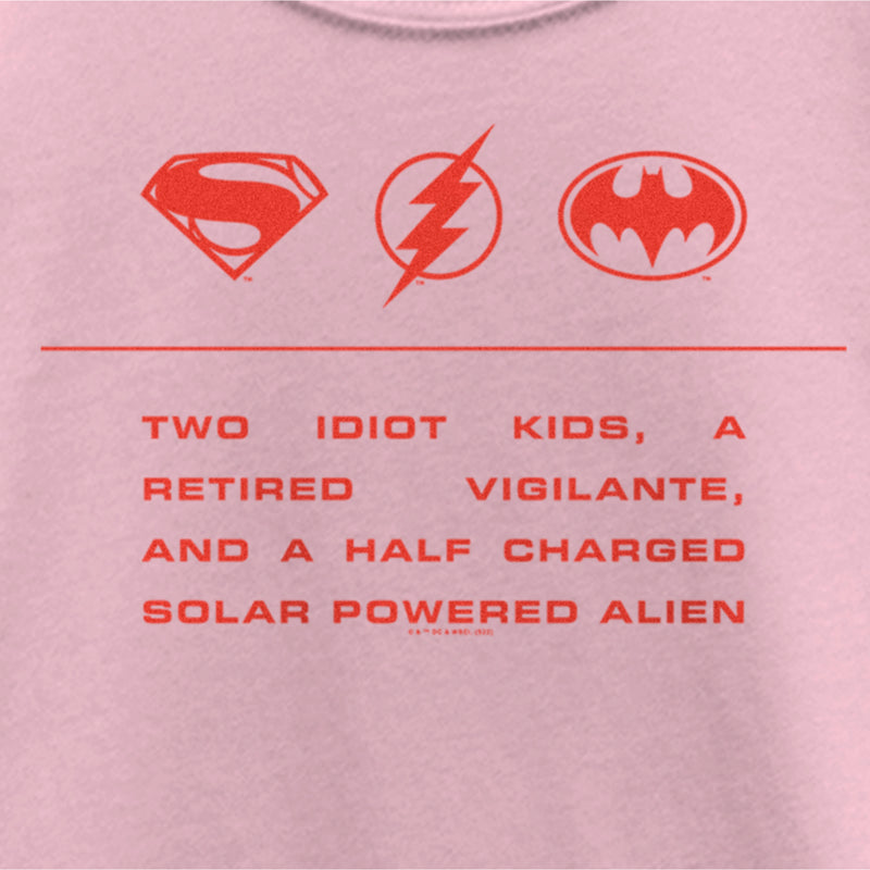 Girl's The Flash Two Idiot Kids Quote T-Shirt