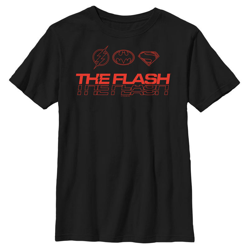 Boy's The Flash Heroes Classic Emblems T-Shirt