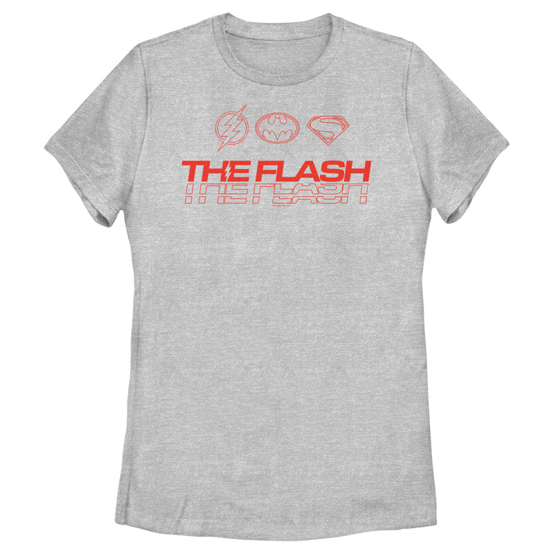 Women's The Flash Heroes Classic Emblems T-Shirt