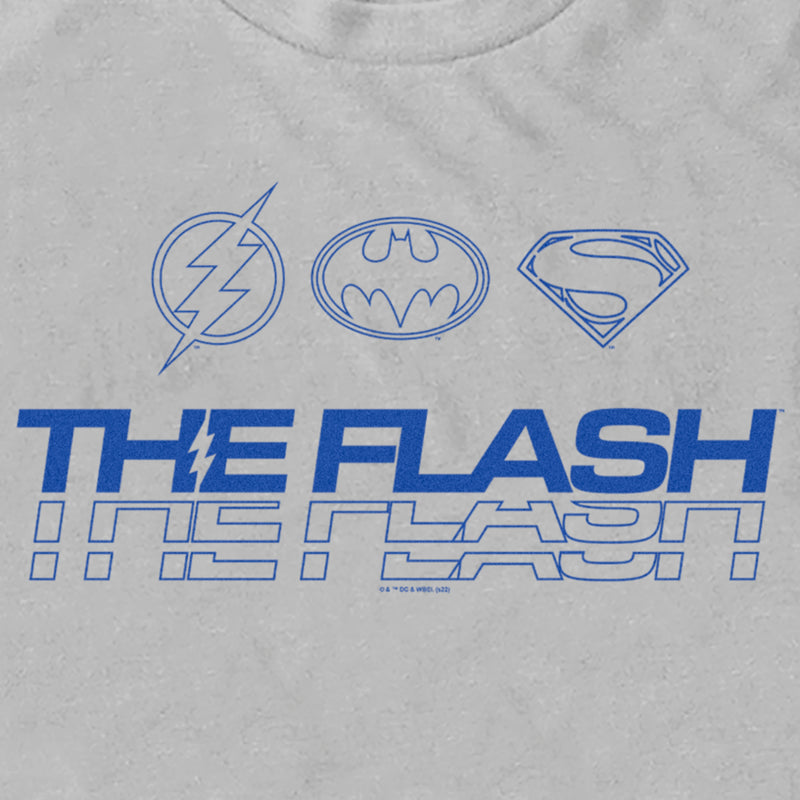 Men's The Flash Heroes Classic Blue Emblems T-Shirt
