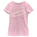 Girl's The Flash Multiverse Curved Logo T-Shirt