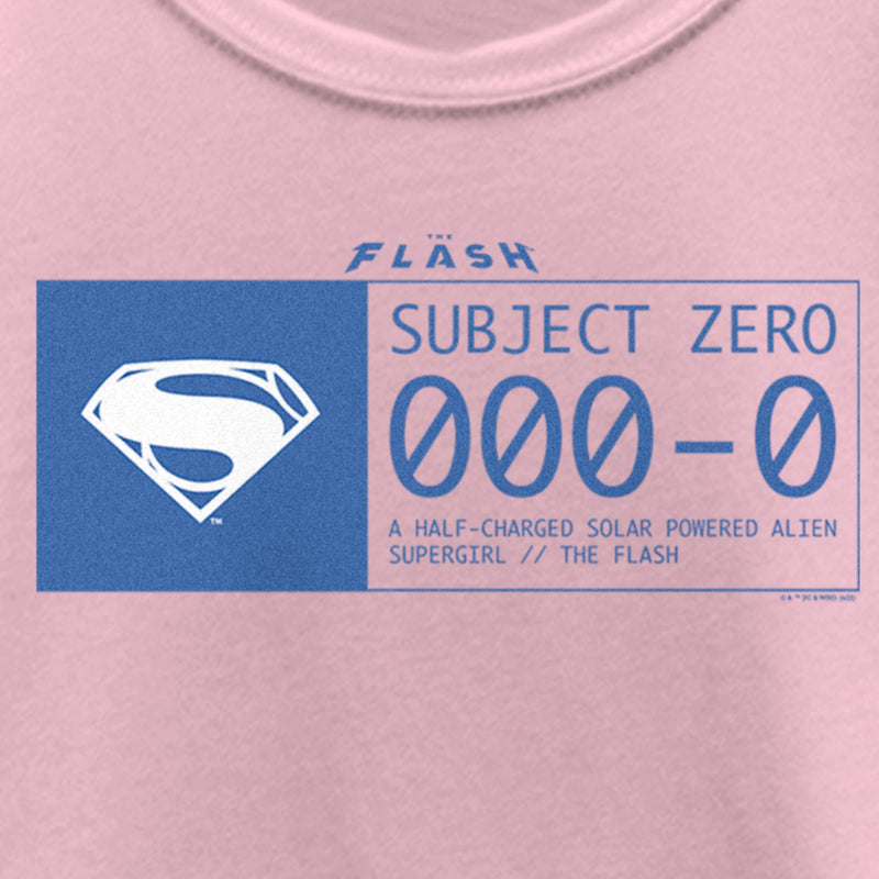 Girl's The Flash Supergirl Subject Zero Blue T-Shirt