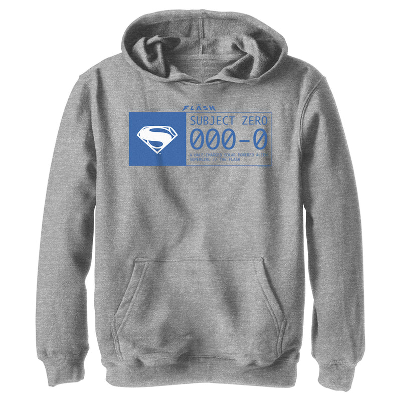 Boy's The Flash Supergirl Subject Zero Blue Pull Over Hoodie