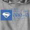 Boy's The Flash Supergirl Subject Zero Blue Pull Over Hoodie