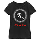 Girl's The Flash Speedster Barry Allen Silhouette T-Shirt