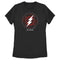 Women's The Flash White Lightning Bolt Stamp T-Shirt