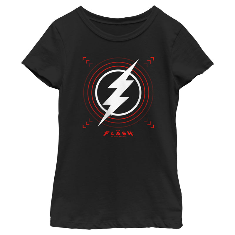 Girl's The Flash Large Lightning Bolt Stamp T-Shirt