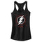 Junior's The Flash Large Lightning Bolt Stamp Racerback Tank Top