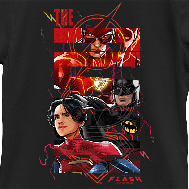 Girl's The Flash comics Book Superheroes Logo T-Shirt