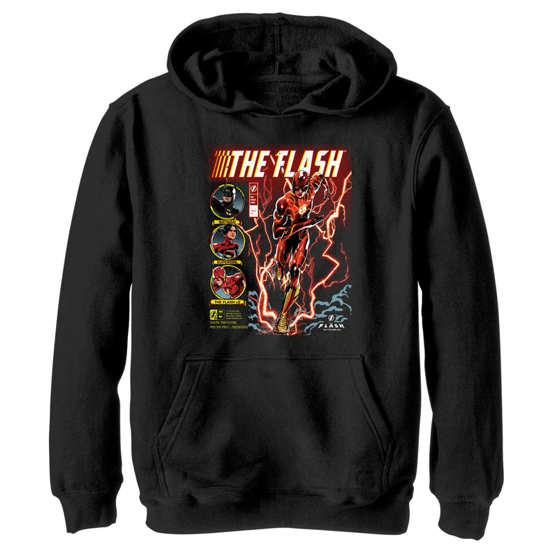 Boy's The Flash comics Cover Barry Allen Pull Over Hoodie