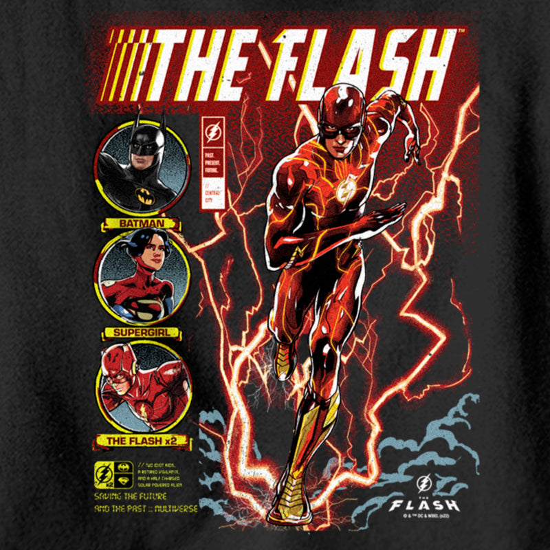 Boy's The Flash comics Cover Barry Allen Pull Over Hoodie