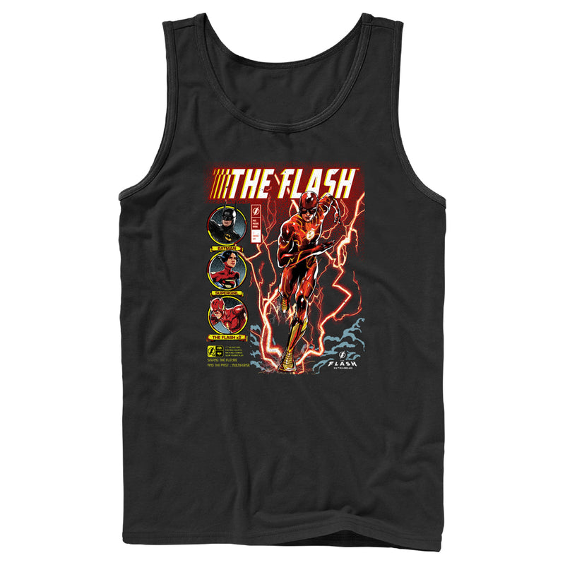 Men's The Flash comics Cover Barry Allen Tank Top