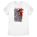 Women's The Flash Speedster comics Book Panels T-Shirt