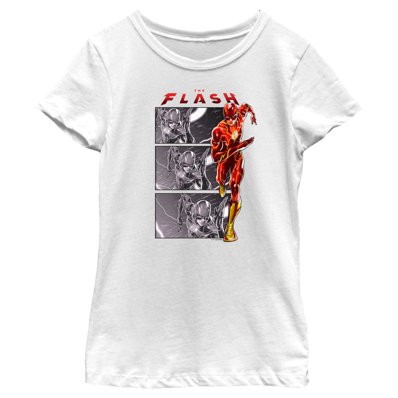 Girl's The Flash Speedster comics Book Panels T-Shirt