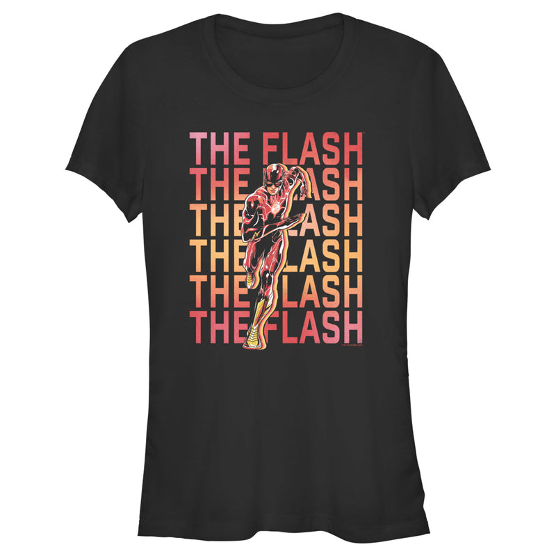 Junior's The Flash Speedster Stacked Logo T-Shirt