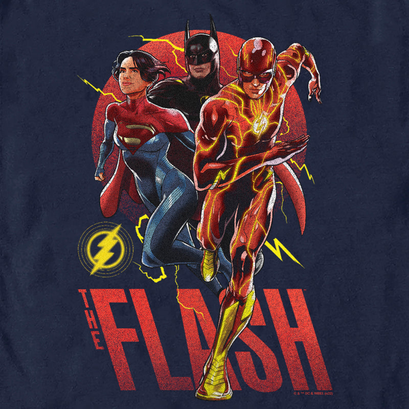 Men's The Flash Distressed Superheroes Team T-Shirt