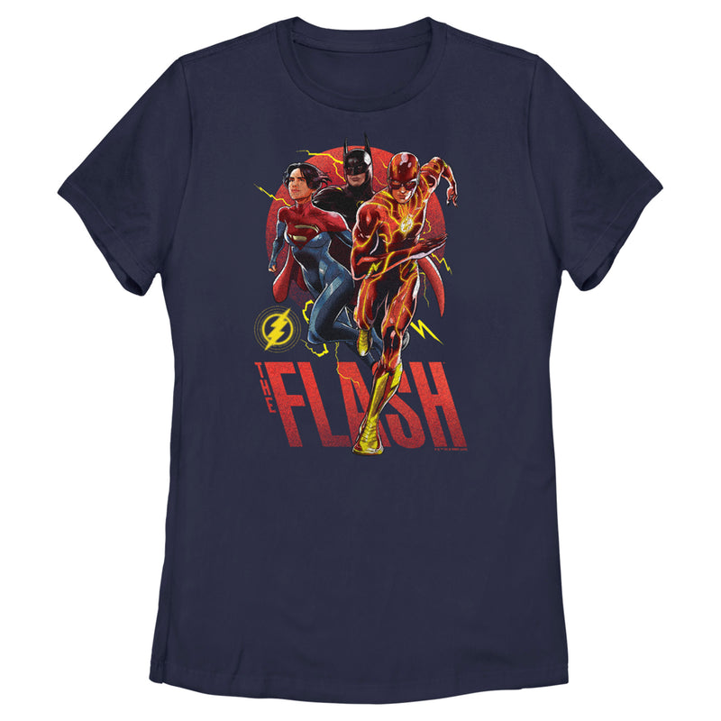 Women's The Flash Distressed Heroes T-Shirt