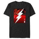 Men's The Flash Speedster White Lightning Bolt T-Shirt