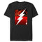 Men's The Flash Speedster White Lightning Bolt T-Shirt