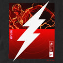 Men's The Flash Speedster White Lightning Bolt T-Shirt