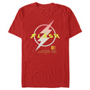 Men's The Flash Saving the Future Lightning Logo T-Shirt