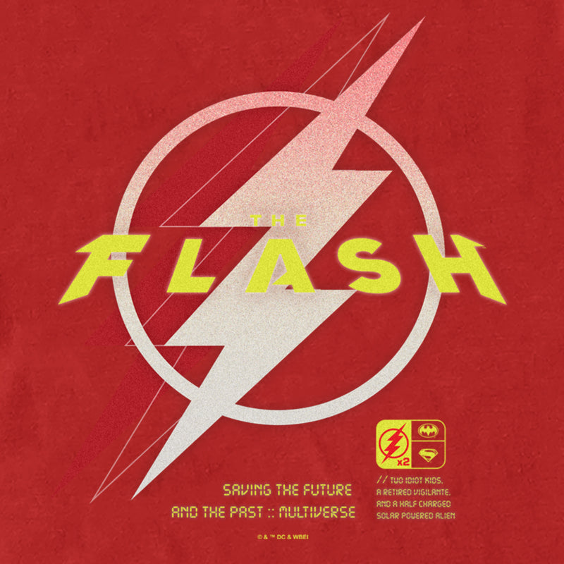 Men's The Flash Saving the Future Lightning Logo T-Shirt