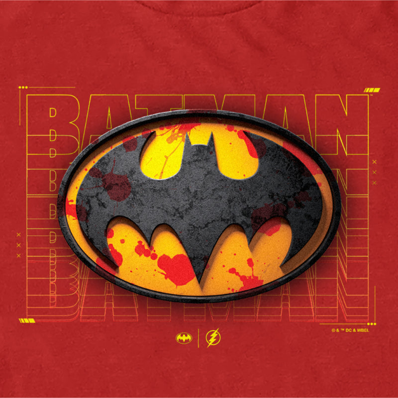 Men's The Flash Batman 3D Logo T-Shirt