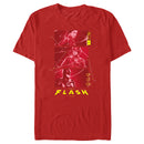 Men's The Flash Superheroes Red Portraits T-Shirt