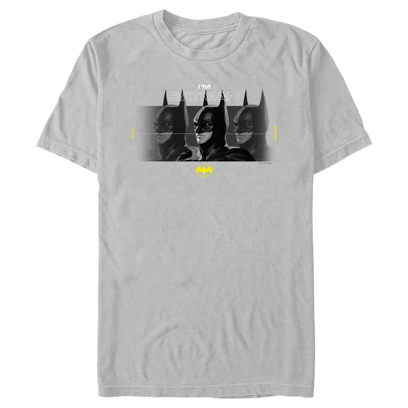 Men's The Flash I'm Batman Side Portraits T-Shirt