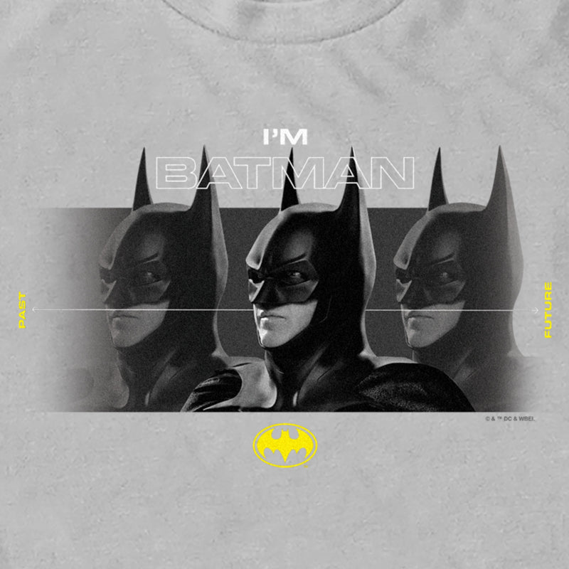 Men's The Flash I'm Batman Side Portraits T-Shirt