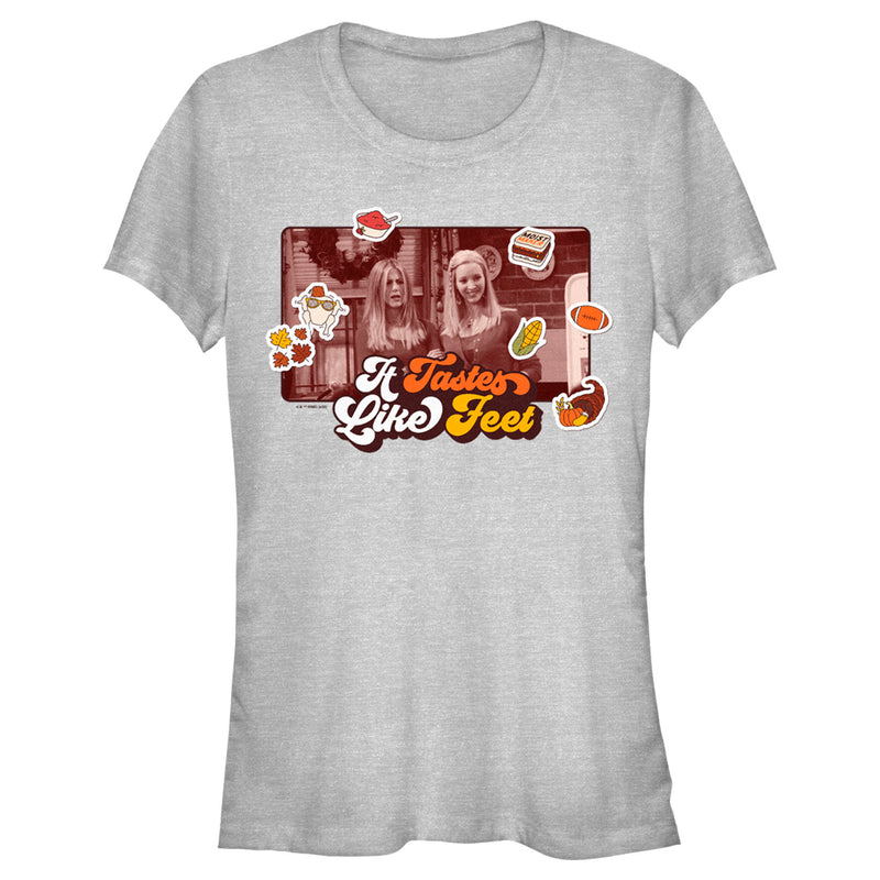 Junior's Friends It Tastes Like Feet Thanksgiving Icons Scene T-Shirt